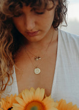 サンフラワーネックレス / 14 KARAT GOLD FILL