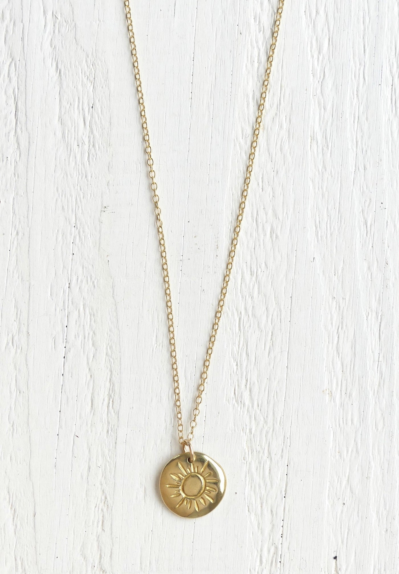 ゴールドサンシャインネックレス / 14 karat gold fill – 環境に ゴールドサンシャインネックレス / 14 karat gold fill – 環境に